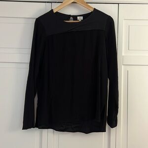 1863 by Eterna, long sleeve black shirt/ Tunic